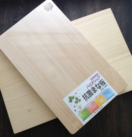Bernal Cutlery custom Port Orford Cedar cutting board (bottom, $78-$98) and                                             Umezawa Japanese Sawara cutting board (top, $42)